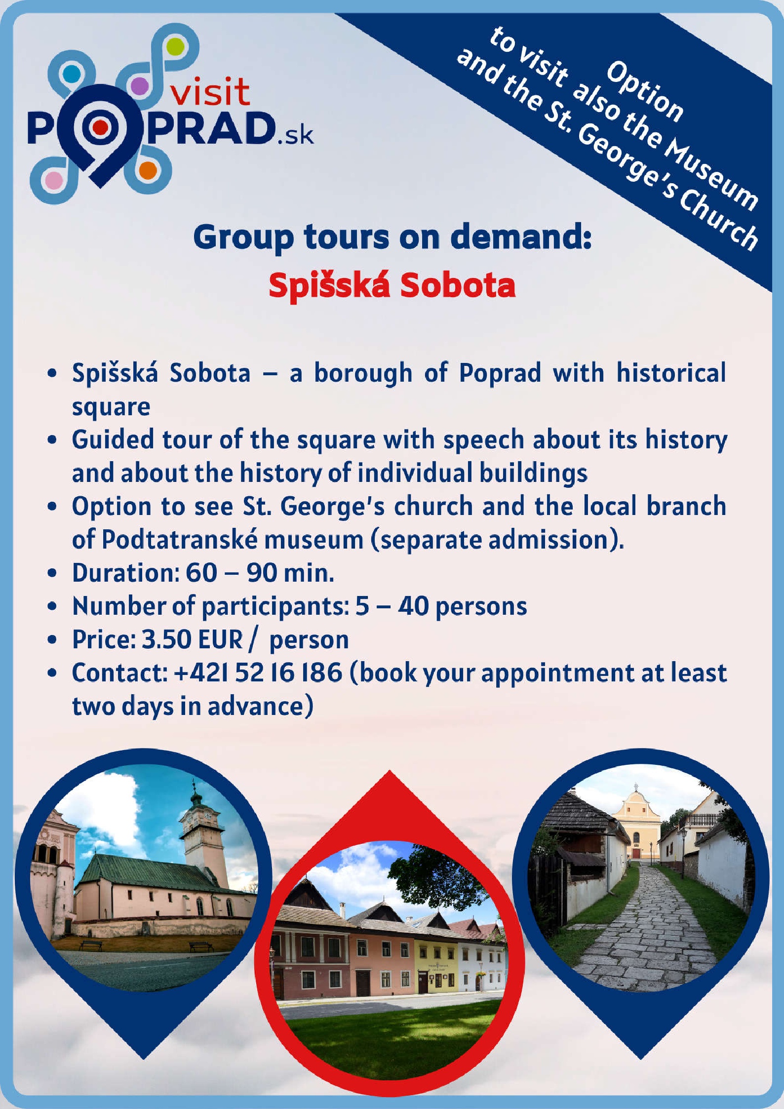 Spišská Sobota (duration: 2 hours), Price: 3.50 €